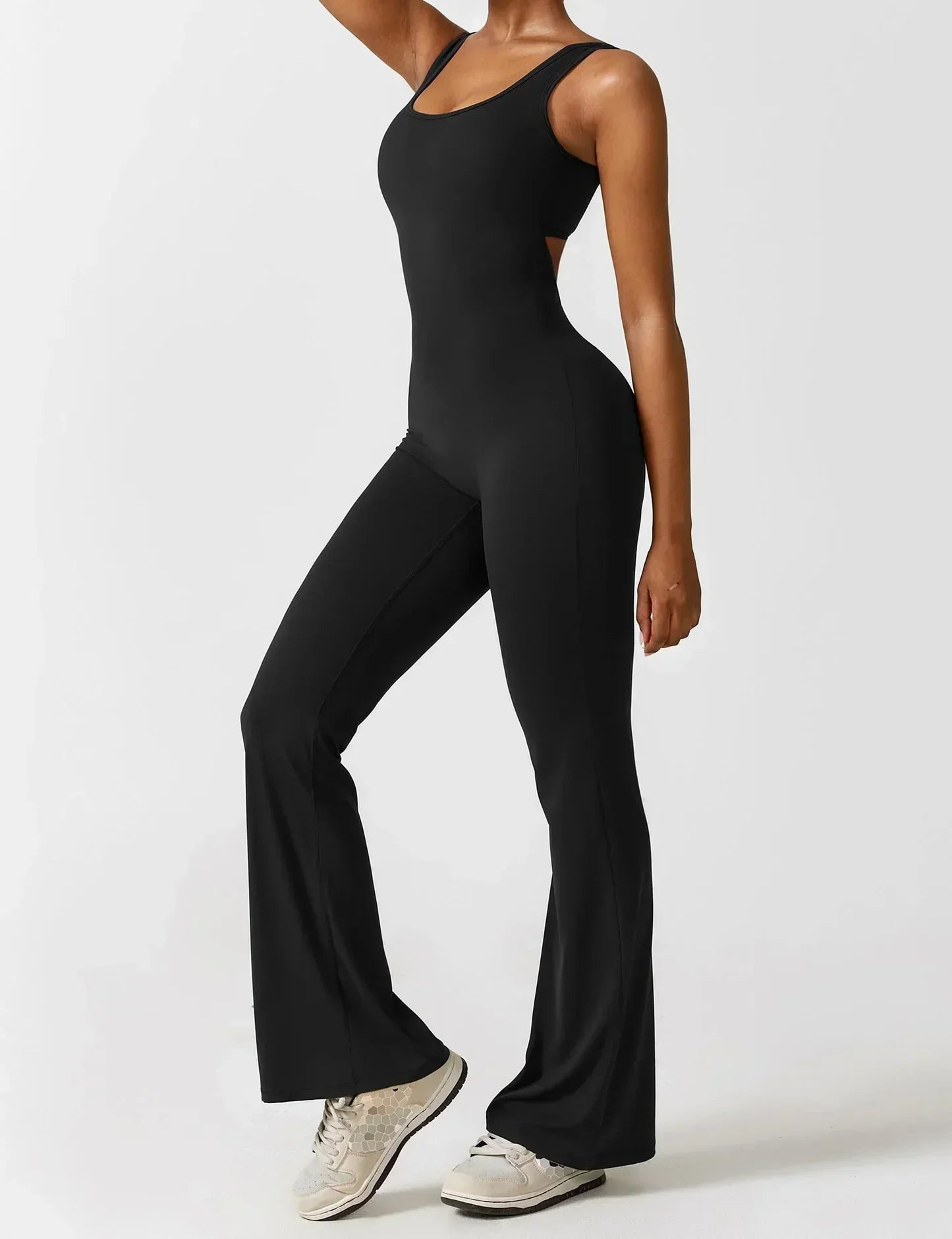 Sheyla - Bodycon flared jumpsuit