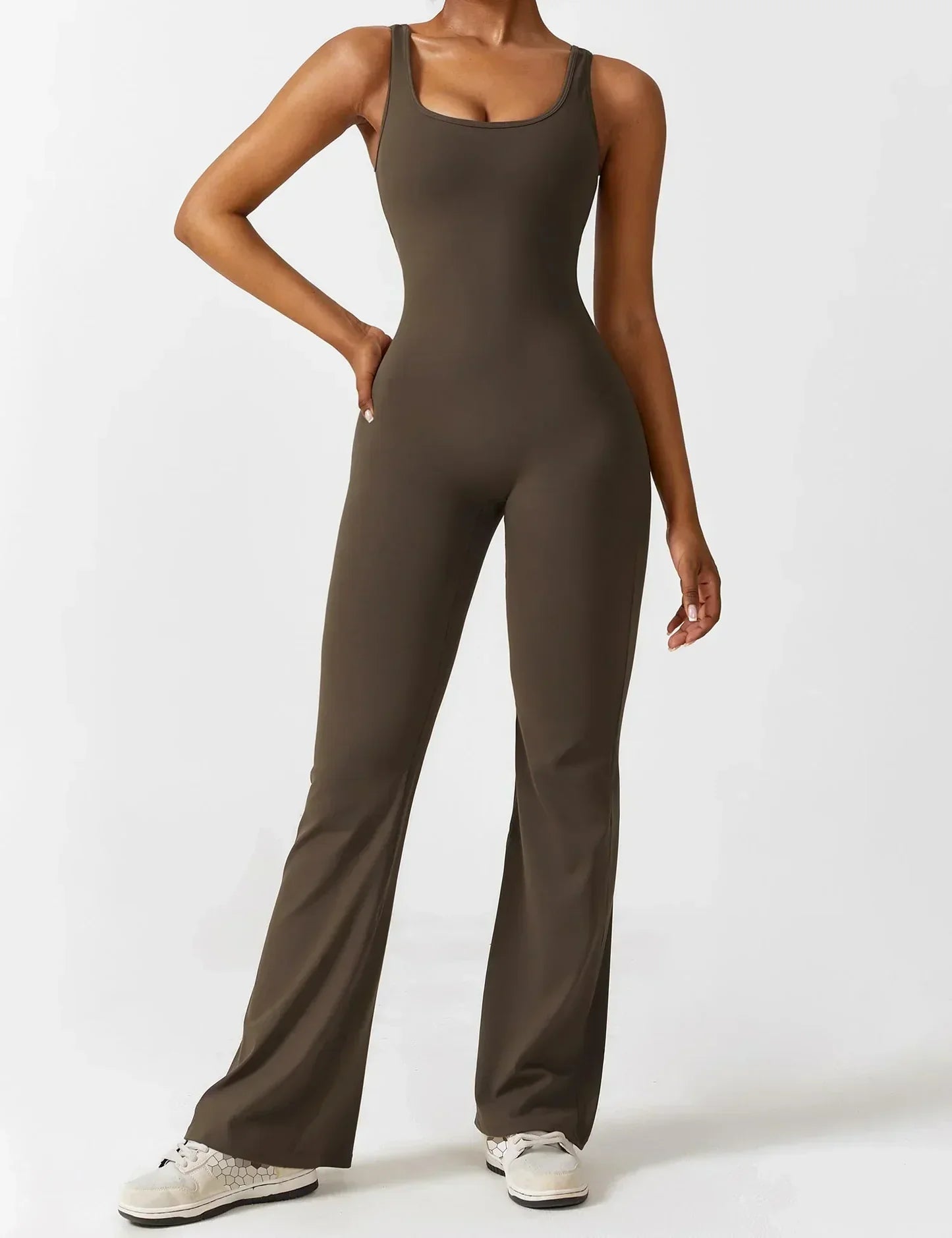 Sheyla - Bodycon flared jumpsuit