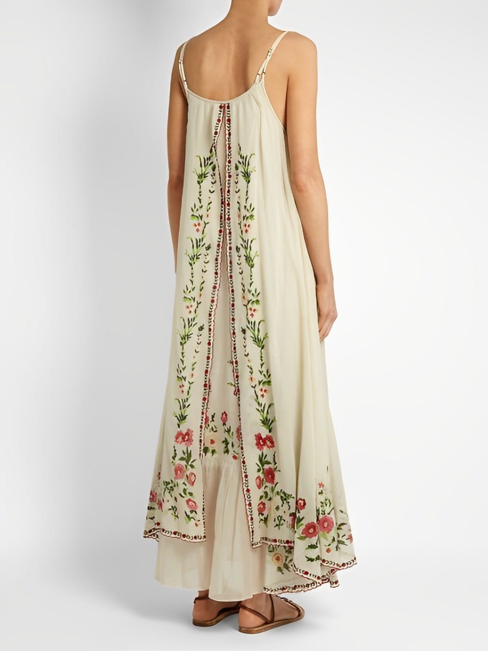 Long summer dress with bohemian print - HERNA